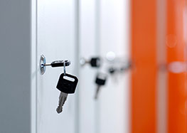 Commercial locksmith unlocks business locks