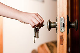 Residential locksmith test replaced home lock